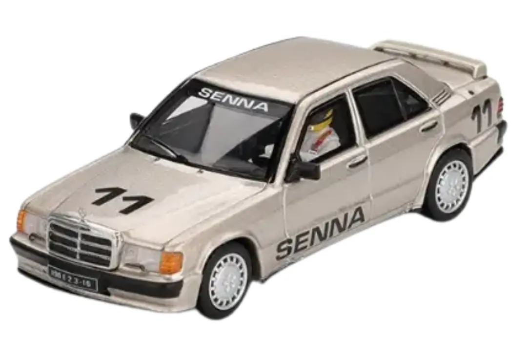 Mercedes-Benz 190 E 2.3-16 #11 Ayrton Senna 1984 Nürburgring Race of Champions w/ Figure